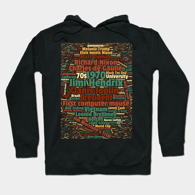 1970 - a year to remember Hoodie by All About Nerds